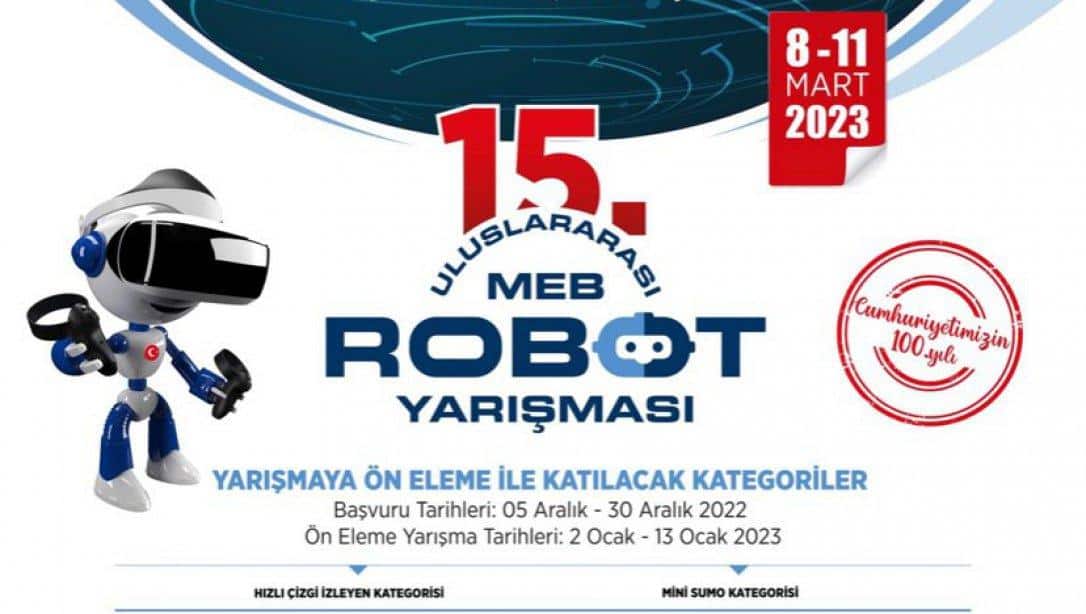 15. Uluslararası MEB Robot Yarışması 